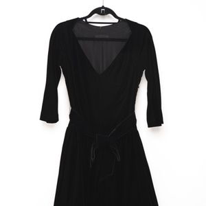 Nicole Farhi black velvet dress